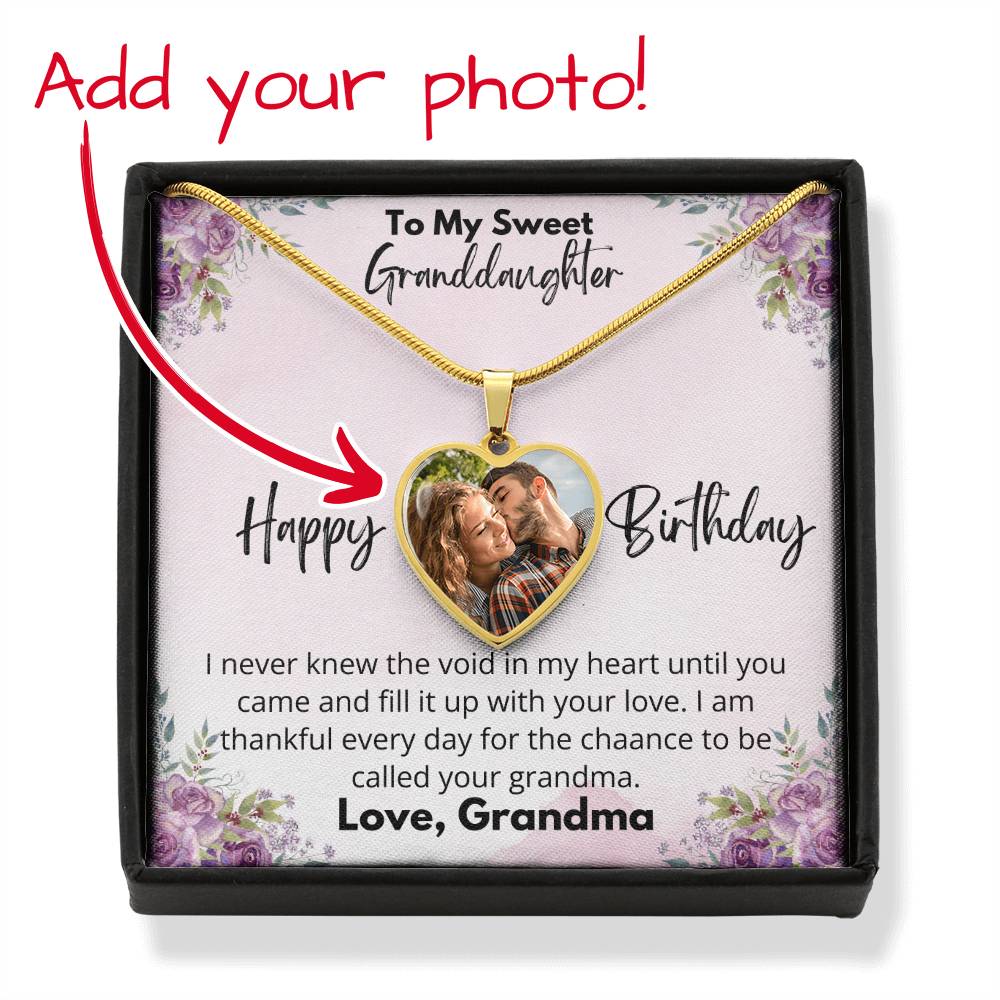 Granddaughter Birthday Gifts| The Void In My Heart Filled By You