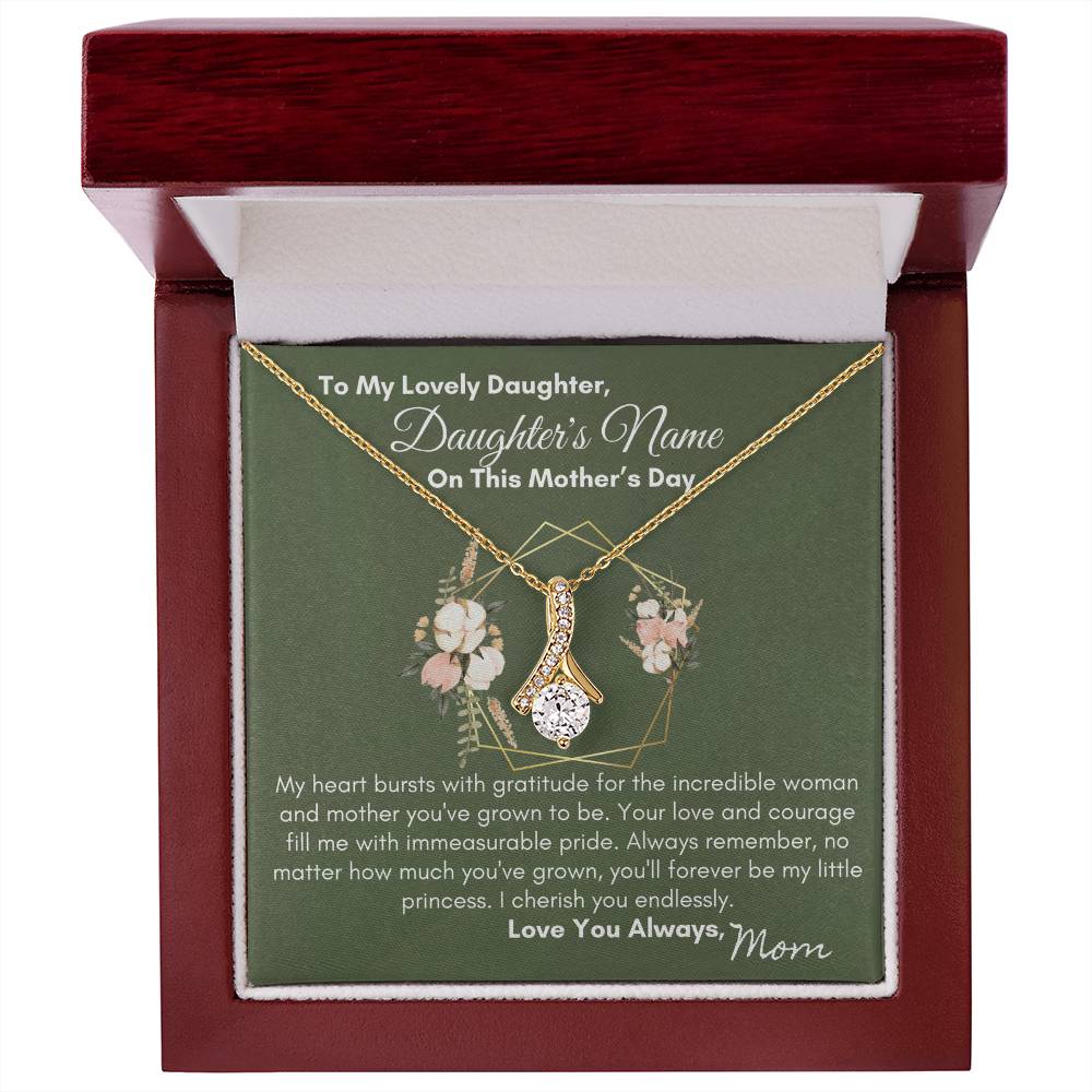To Daughter - You'll Always Be My Little Princes| Alluring Beauty Necklace
