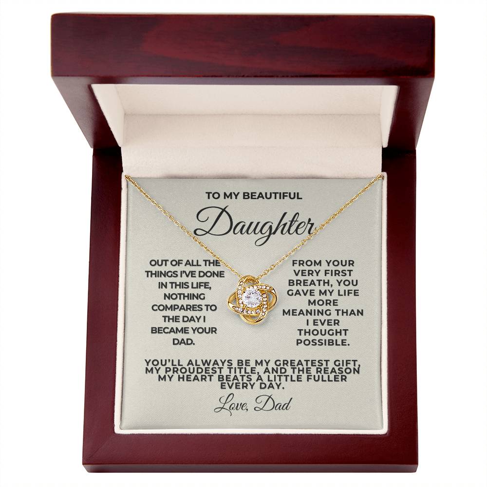To Daughter -Nothing Compares To The Day I Became Your Dad, From Dad