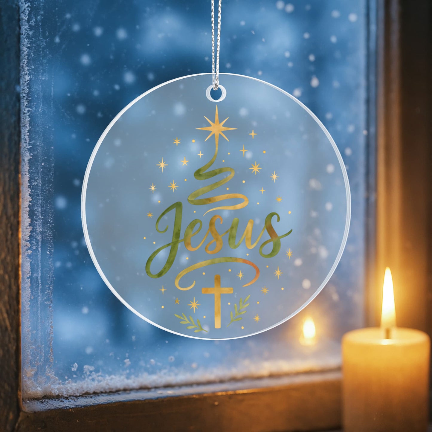 Jesus - Christian Christmas Ornament