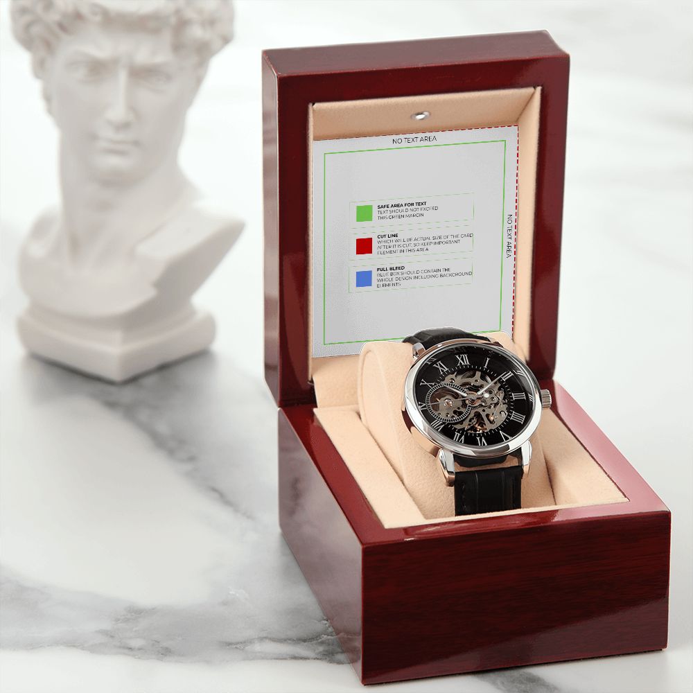 meaningful love gifts, openworks watch, gift for him, christmas gift, birthday gift, graduation gift, gift for son, gift for husband