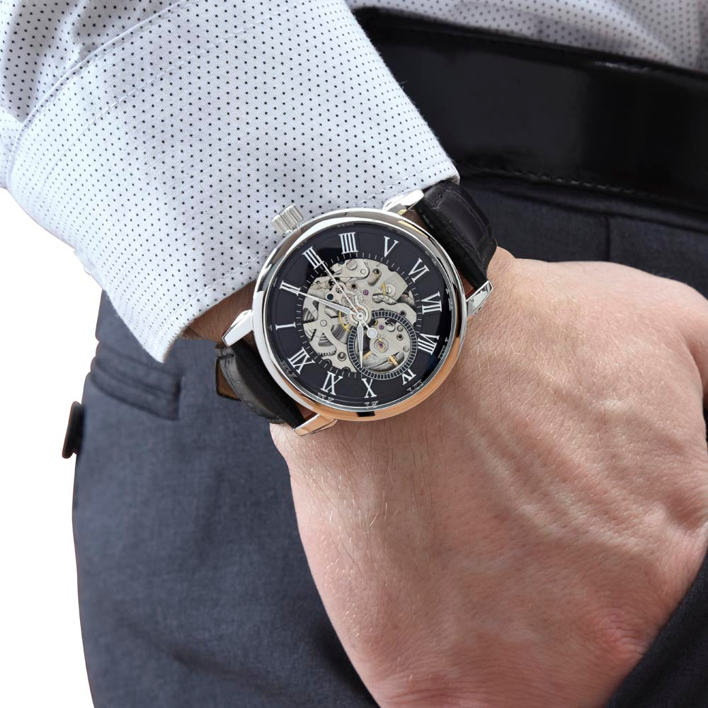 meaningful love gifts, openworks watch, gift for him, christmas gift, birthday gift, graduation gift, gift for son, gift for husband