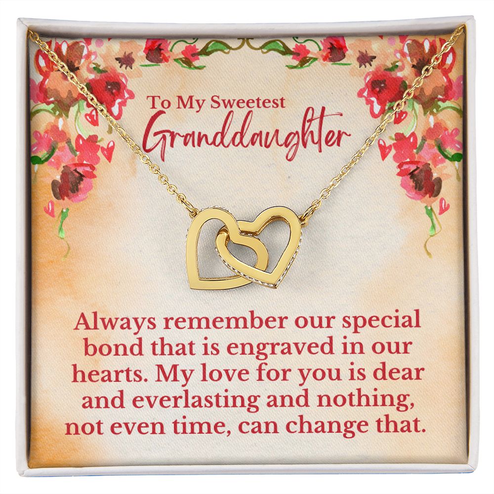 To My Sweetest Granddaughter - Special Bond That Is Engraved In Our Hearts