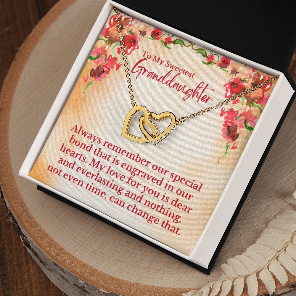 To My Sweetest Granddaughter - Special Bond That Is Engraved In Our Hearts