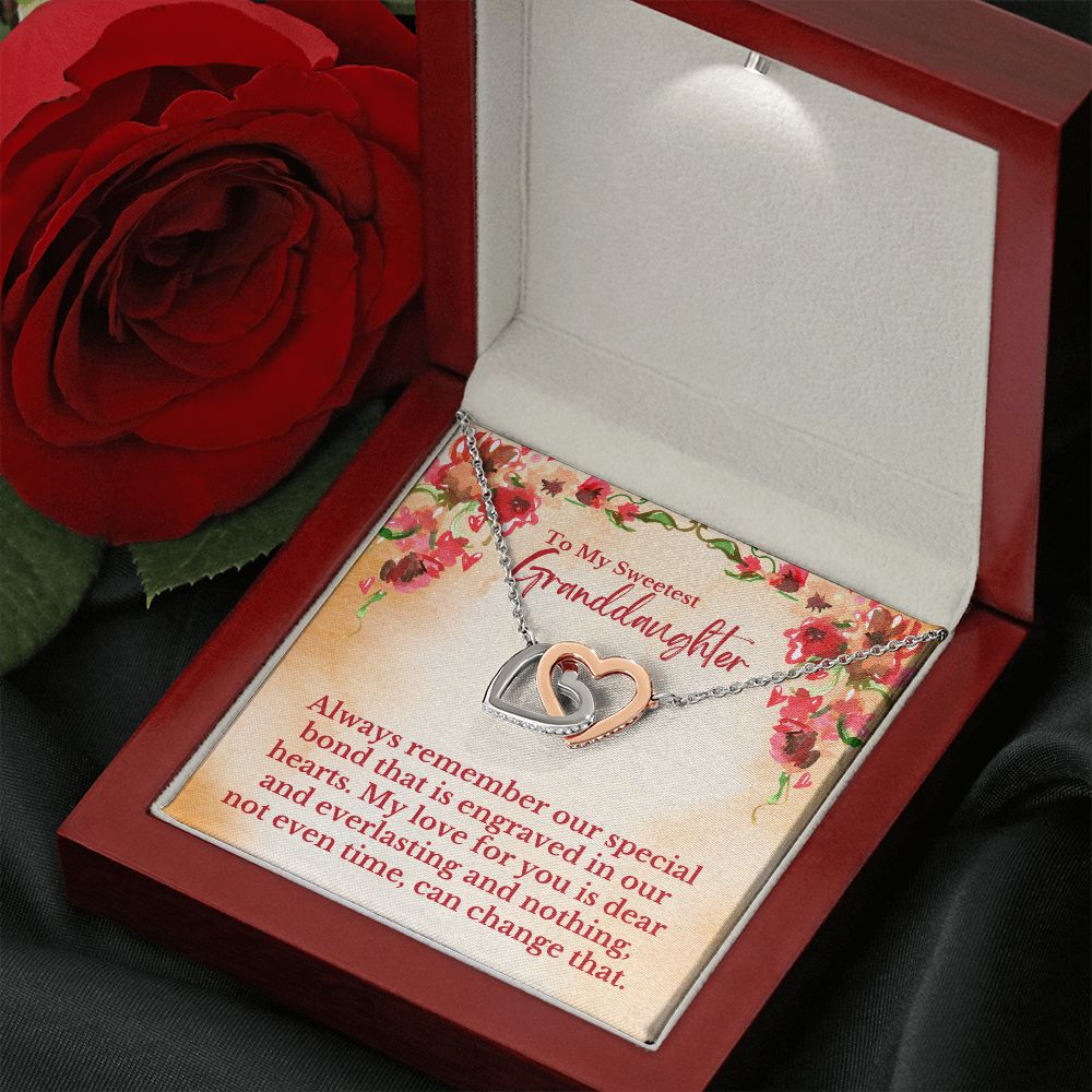 To My Sweetest Granddaughter - Special Bond That Is Engraved In Our Hearts