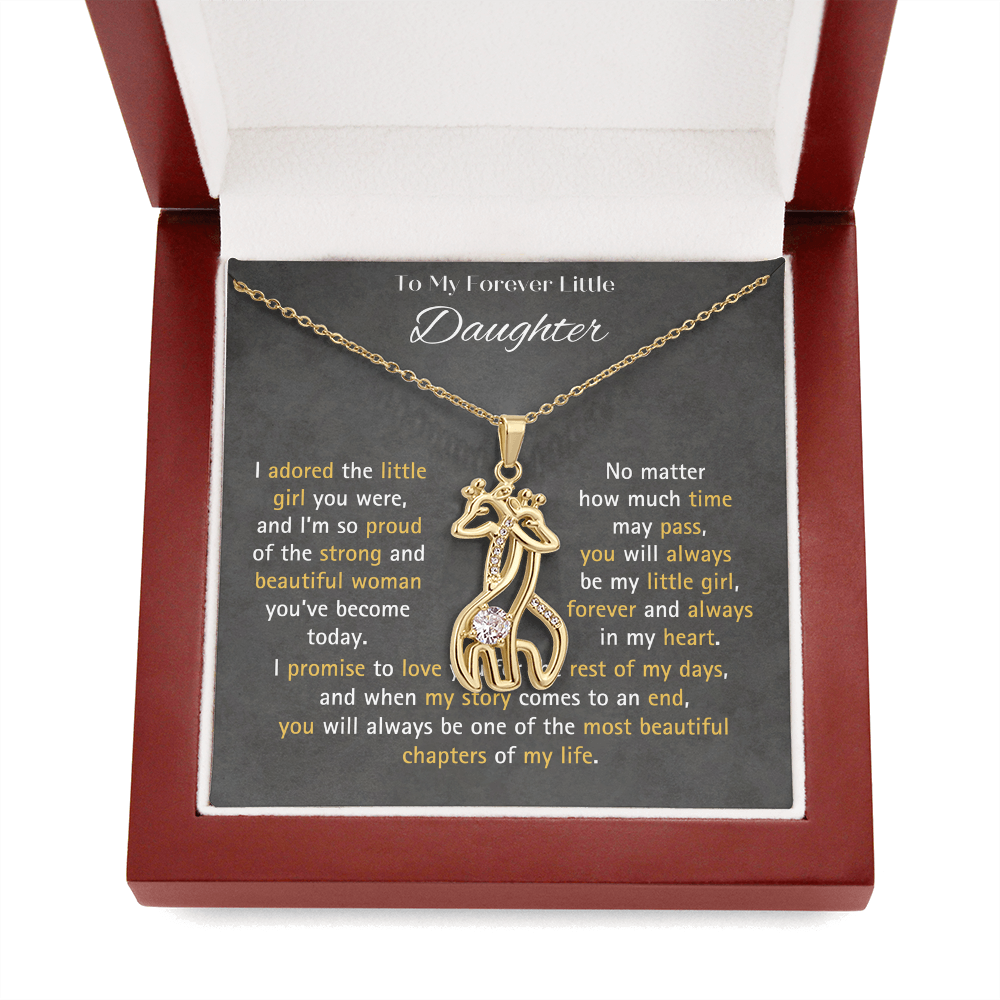 Giraffe Necklace Gift for Daughter – Meaningful Jewelry Gift for Her, Animal Necklace with Cubic Zirconia, Birthday Gift for Granddaughter, Unique Gift for Women