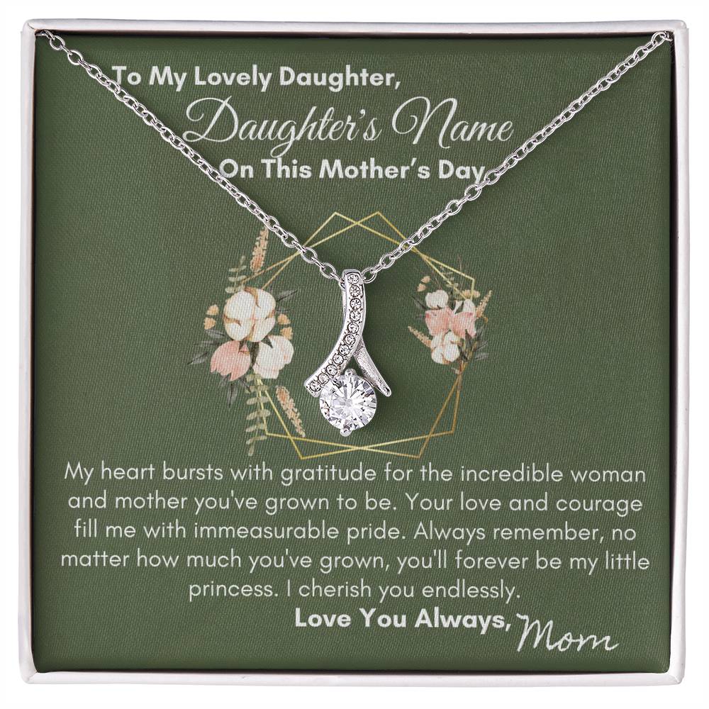 To Daughter - You'll Always Be My Little Princes| Alluring Beauty Necklace