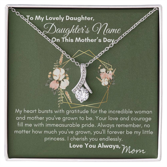 To Daughter - You'll Always Be My Little Princes| Alluring Beauty Necklace