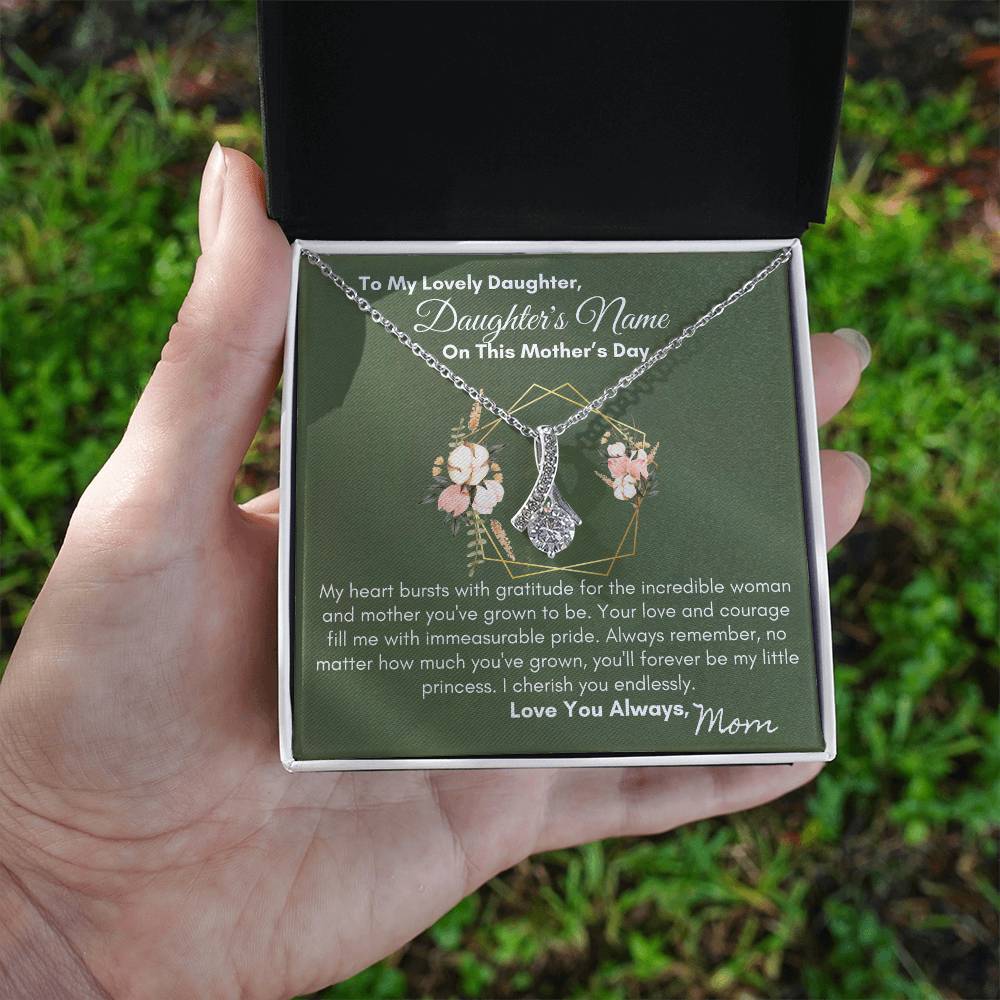 To Daughter - You'll Always Be My Little Princes| Alluring Beauty Necklace