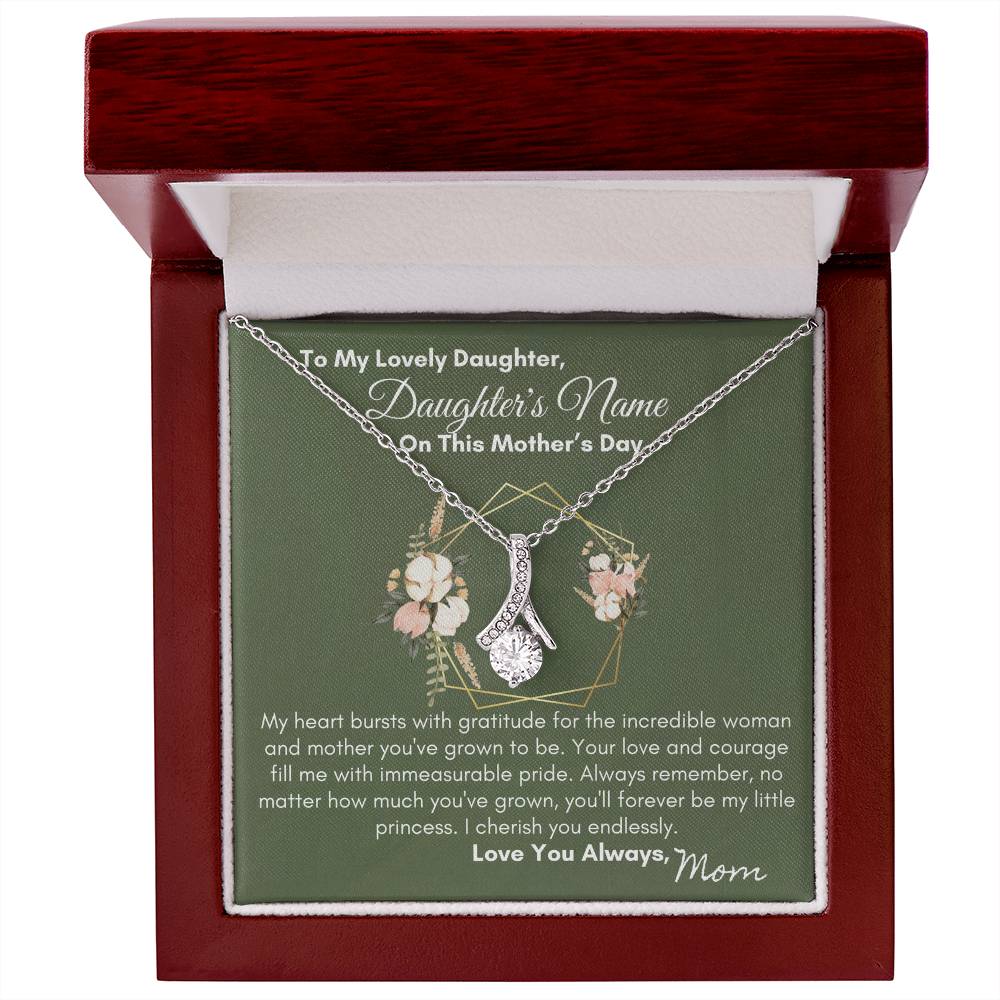 To Daughter - You'll Always Be My Little Princes| Alluring Beauty Necklace