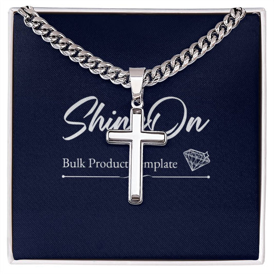 To Son; Birthday Gift - Cross with Cuban Link Chain