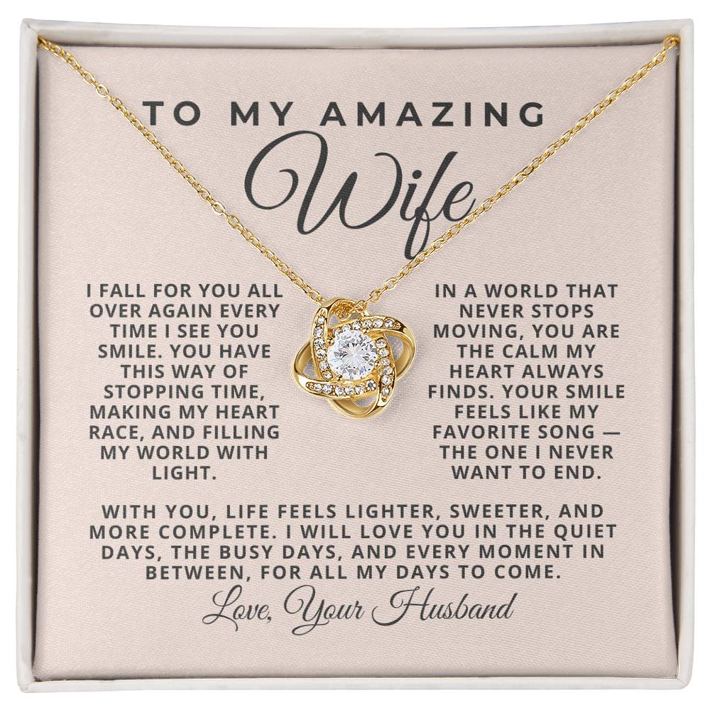 To Wife, The Calm in My Chaos, From Husband