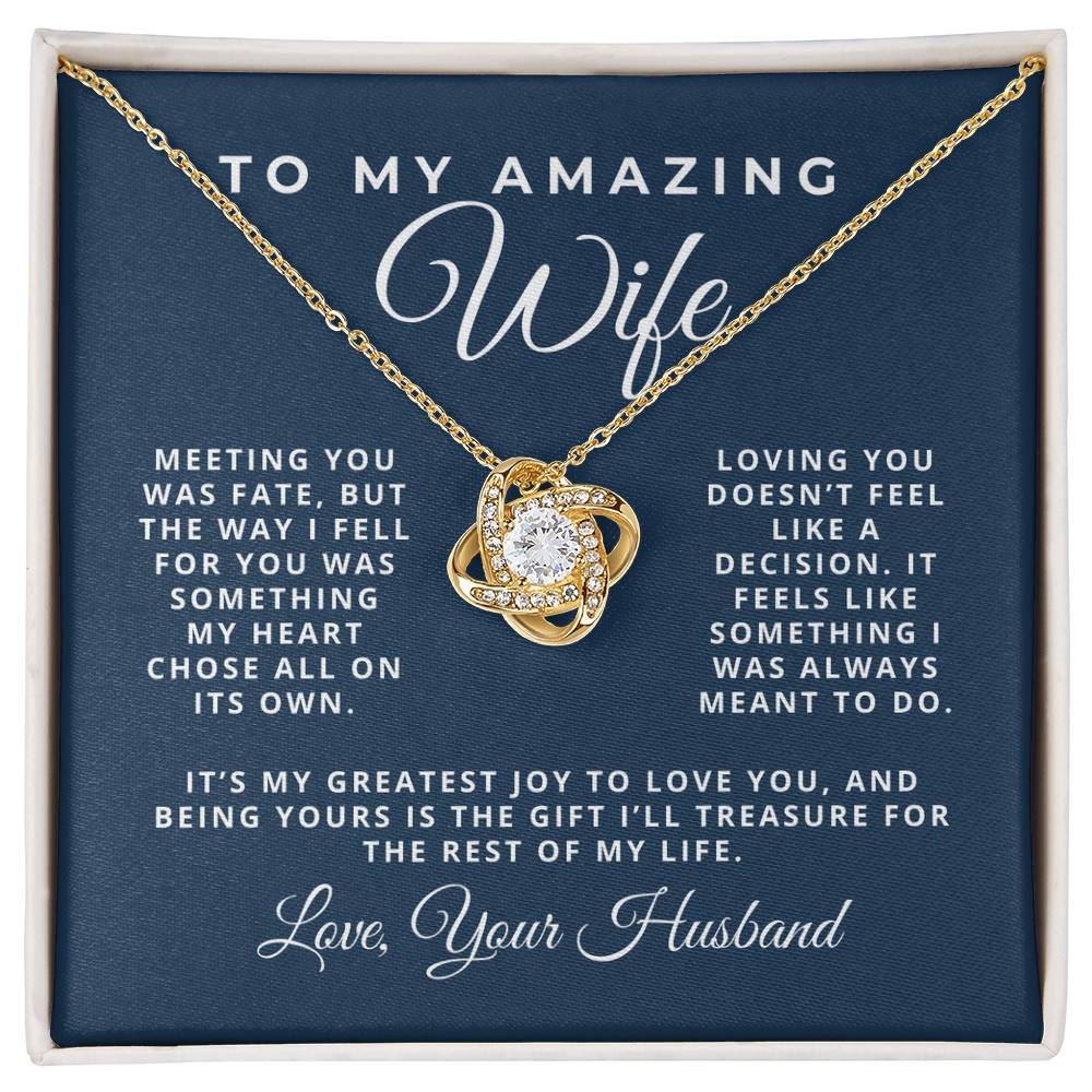 To Wife, Loving You Doesn't Feel Like a Decision, From Husband