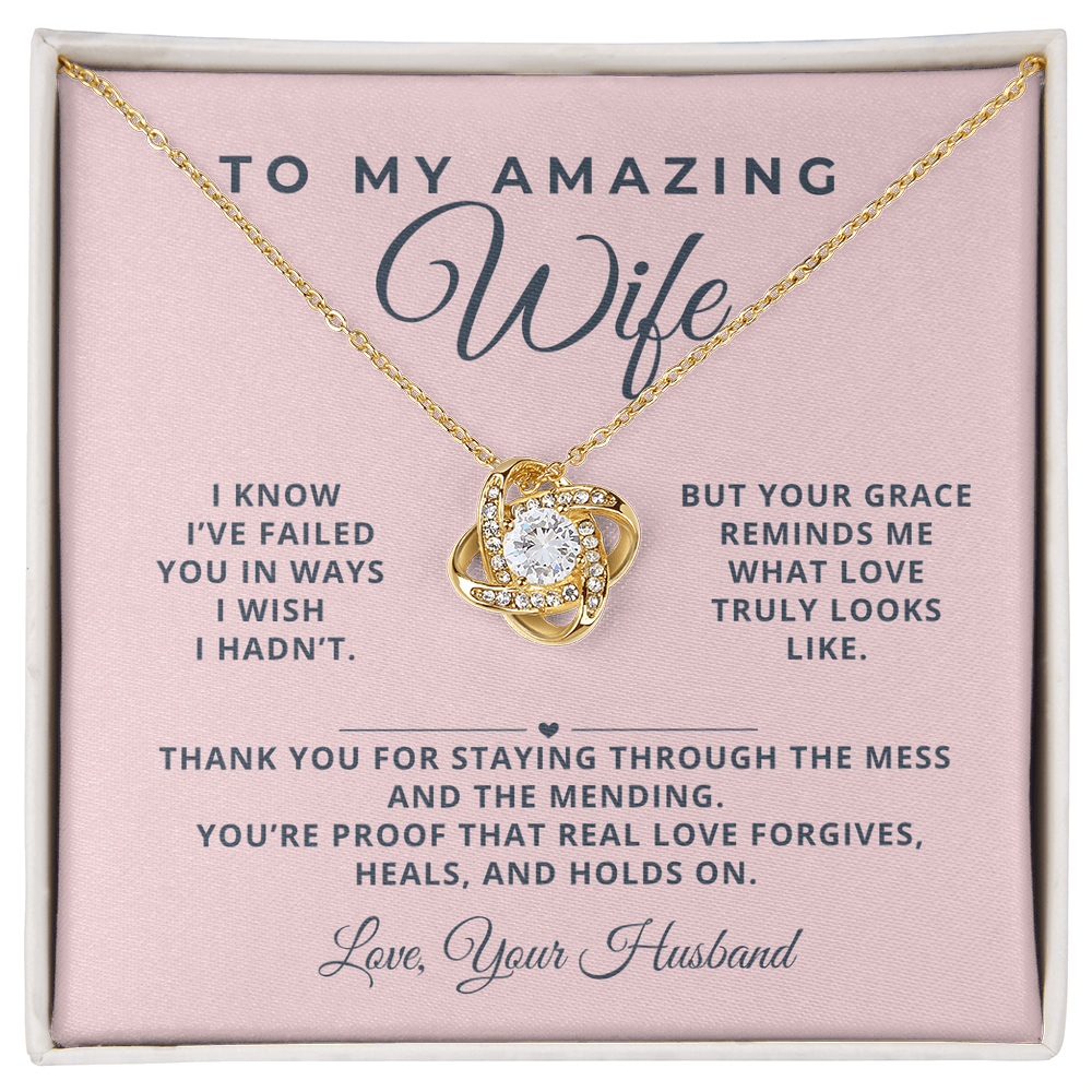 To Wife Necklace - Love That Learns and Lasts