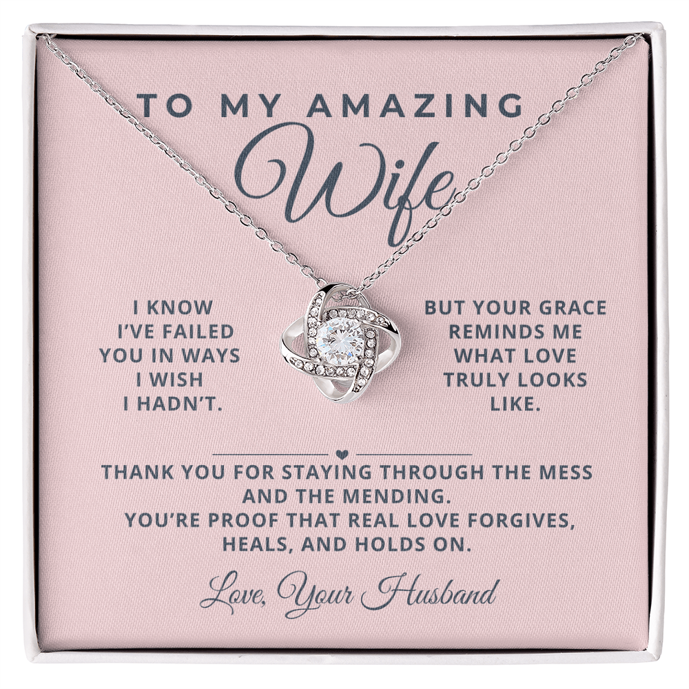 To Wife Necklace - Love That Learns and Lasts