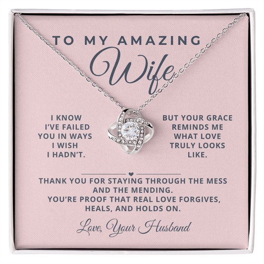 To Wife Necklace - Love That Learns and Lasts