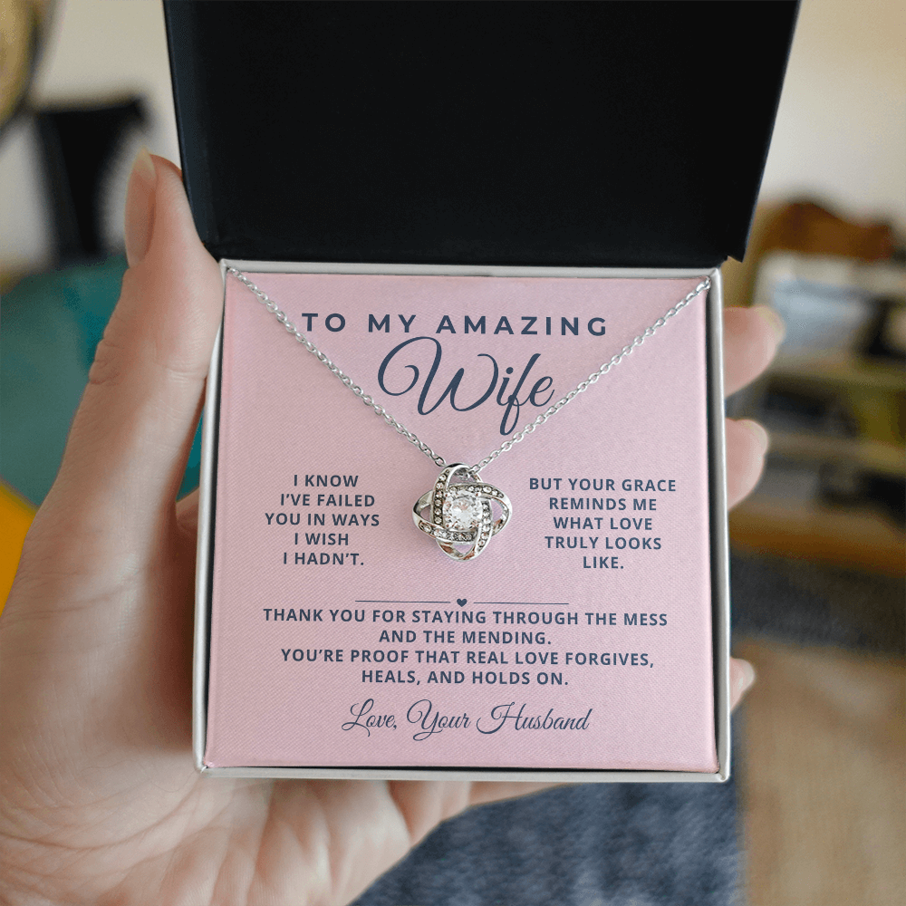 To Wife Necklace - Love That Learns and Lasts