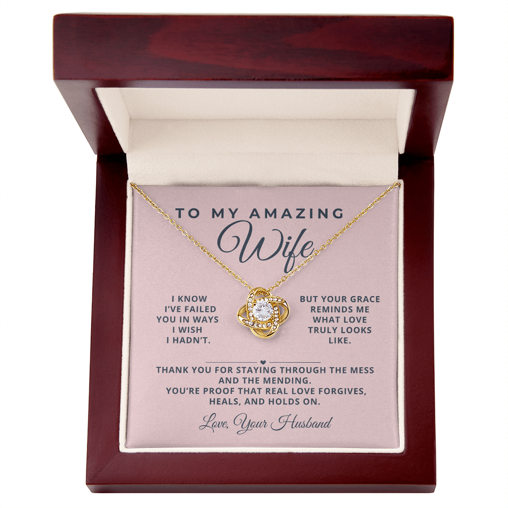 To Wife Necklace - Love That Learns and Lasts