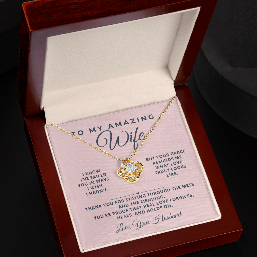 To Wife Necklace - Love That Learns and Lasts