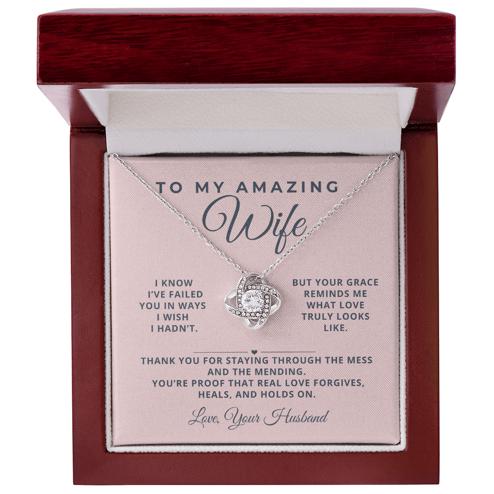 To Wife Necklace - Love That Learns and Lasts