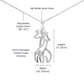 Granddaughter Gifraffe Necklace - Never Forget You Are Courageous, Tougher, Wiser and More Loved