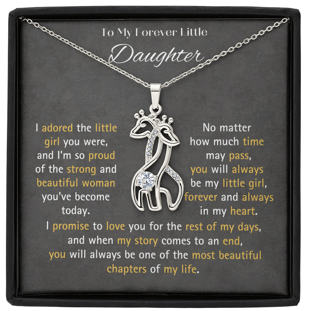 Giraffe Necklace Gift for Daughter – Meaningful Jewelry Gift for Her, Animal Necklace with Cubic Zirconia, Birthday Gift for Granddaughter, Unique Gift for Women