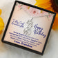 Granddaughter Gifraffe Necklace - Never Forget You Are Courageous, Tougher, Wiser and More Loved
