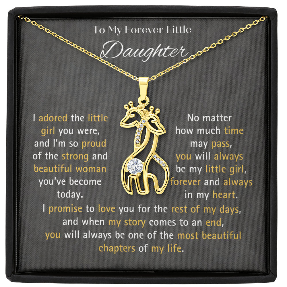 Giraffe Necklace Gift for Daughter – Meaningful Jewelry Gift for Her, Animal Necklace with Cubic Zirconia, Birthday Gift for Granddaughter, Unique Gift for Women