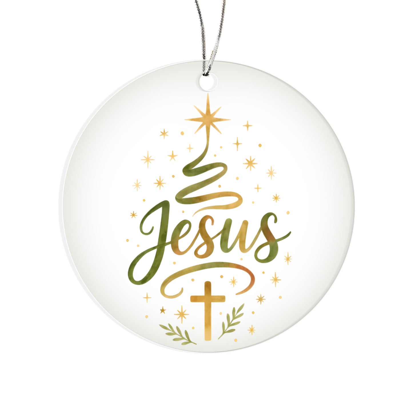 Jesus - Christian Christmas Ornament