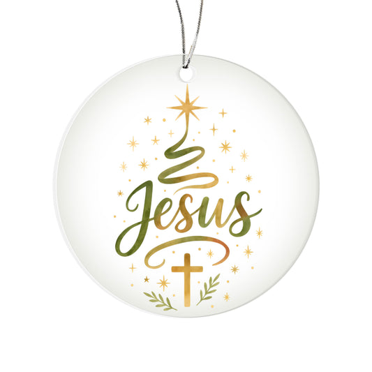 Jesus - Christian Christmas Ornament