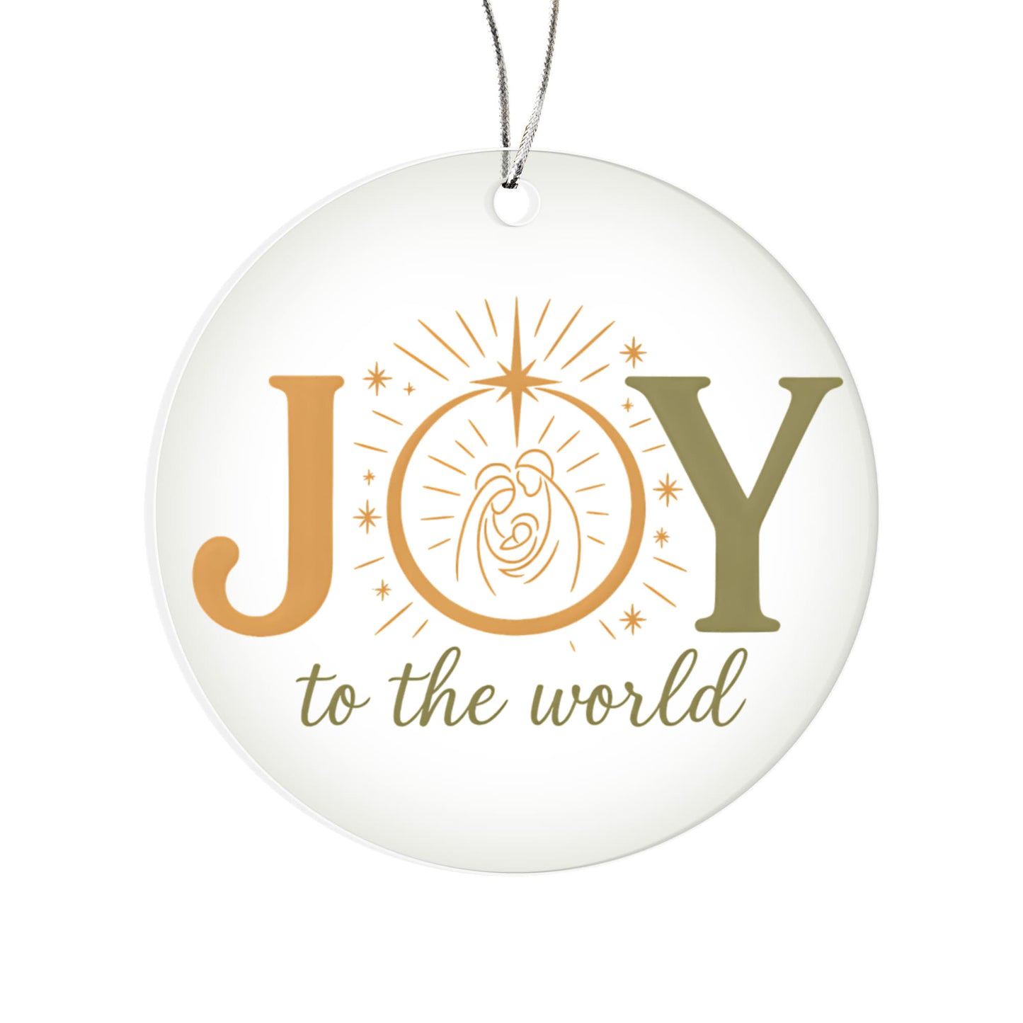 Joy - Christian Christmas Ornament
