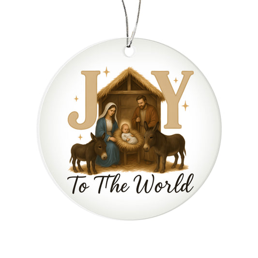 Joy Manger - Christian Christmas Ornament