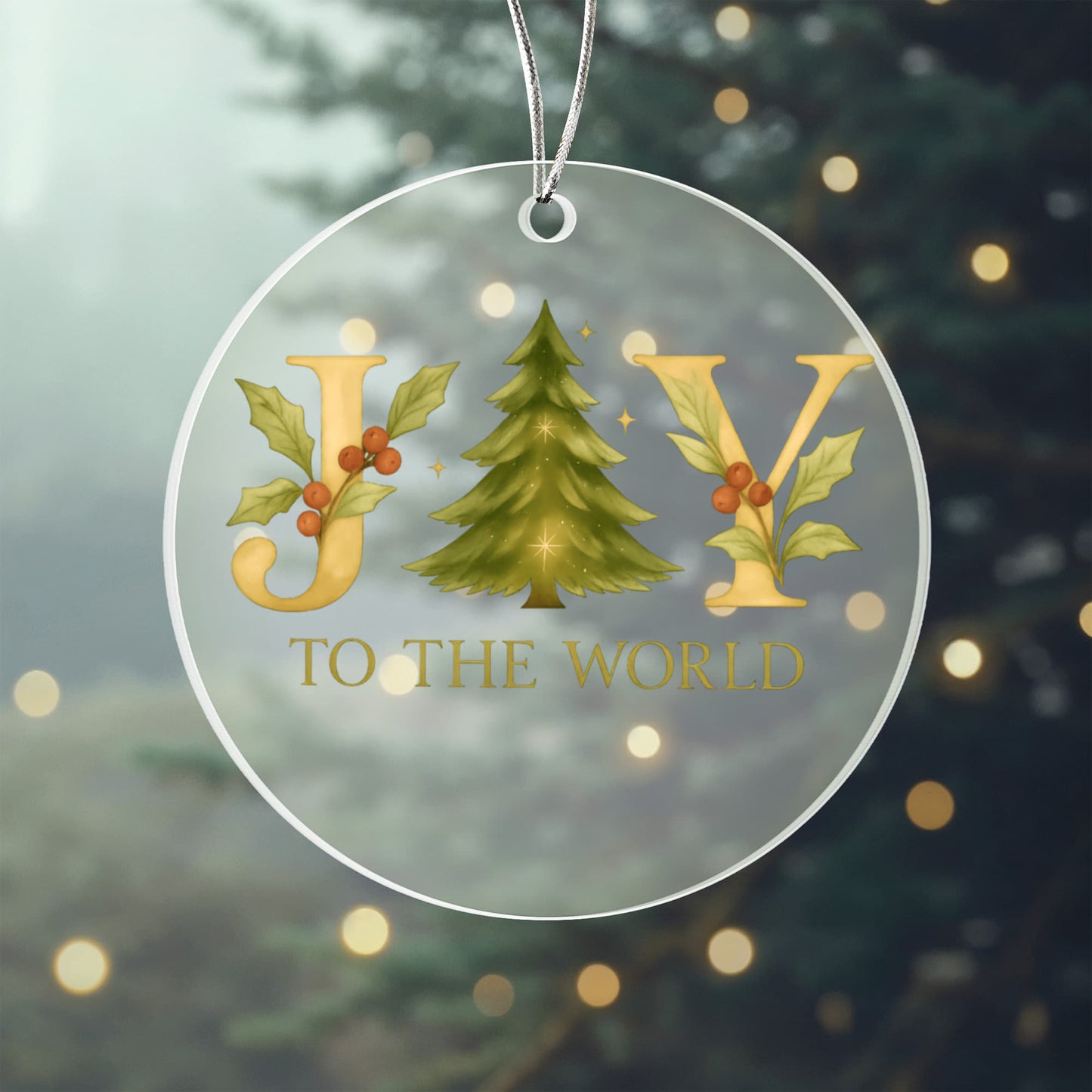 Joy To the World - Christian Christmas Ornament