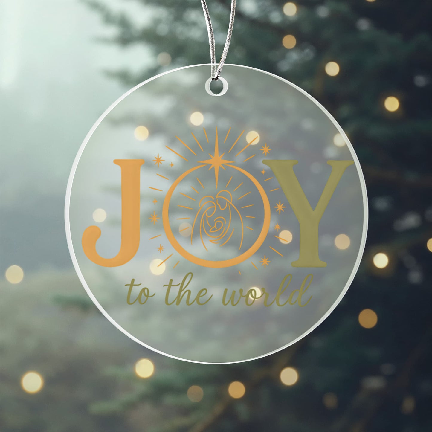 Joy - Christian Christmas Ornament