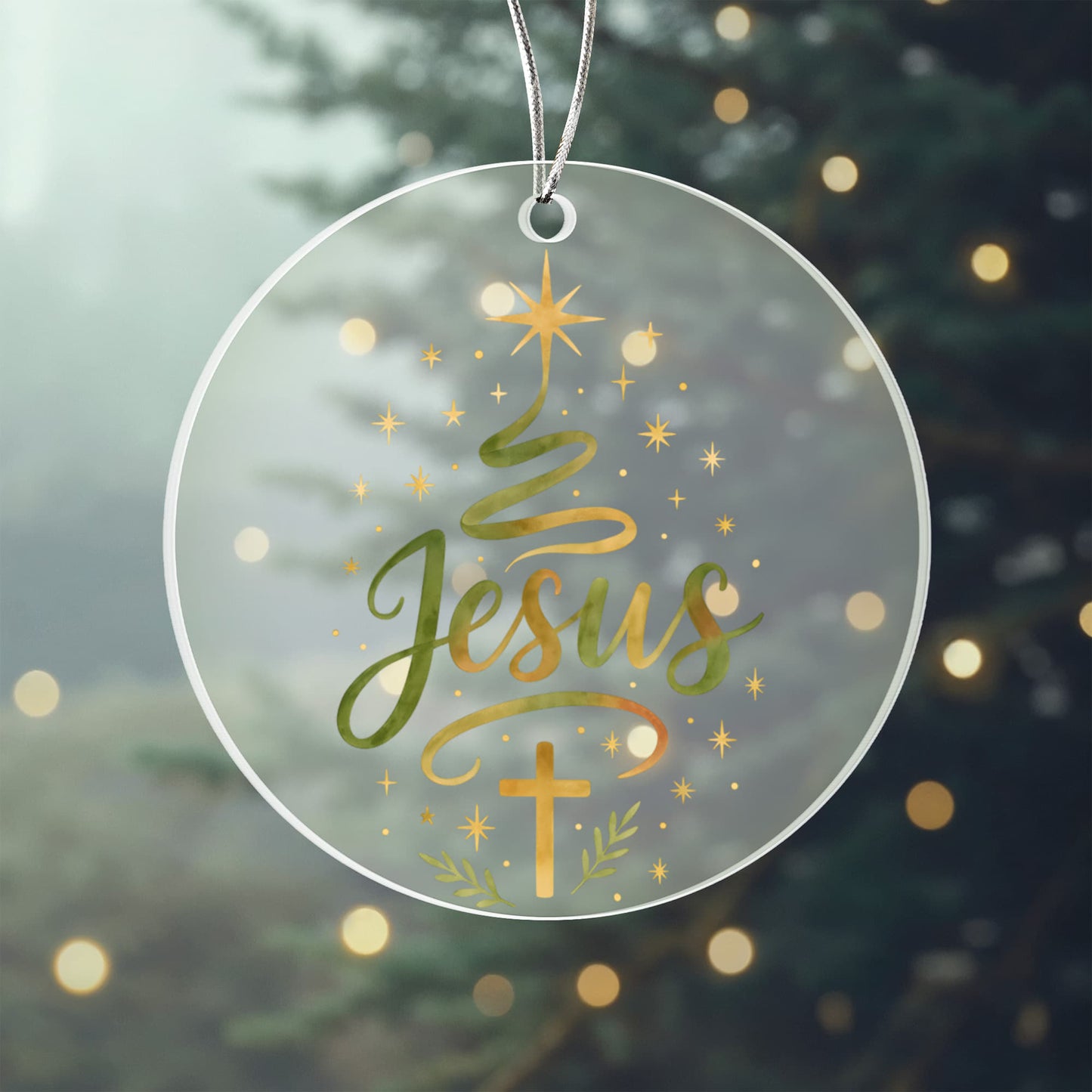 Jesus - Christian Christmas Ornament