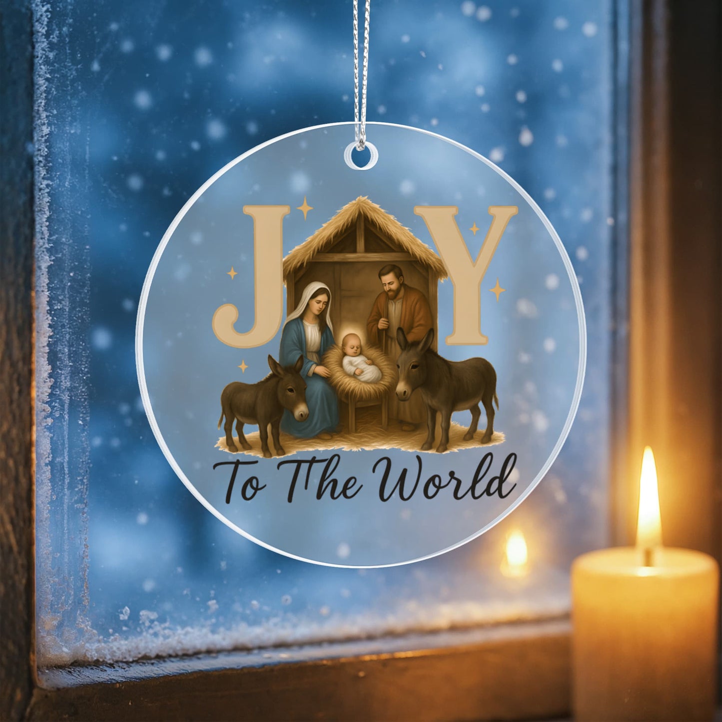 Joy Manger - Christian Christmas Ornament