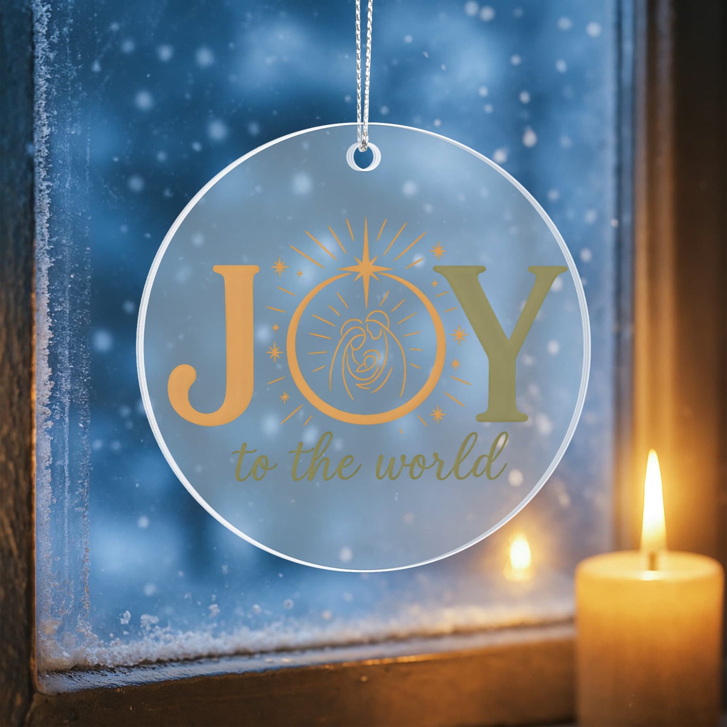 Joy - Christian Christmas Ornament