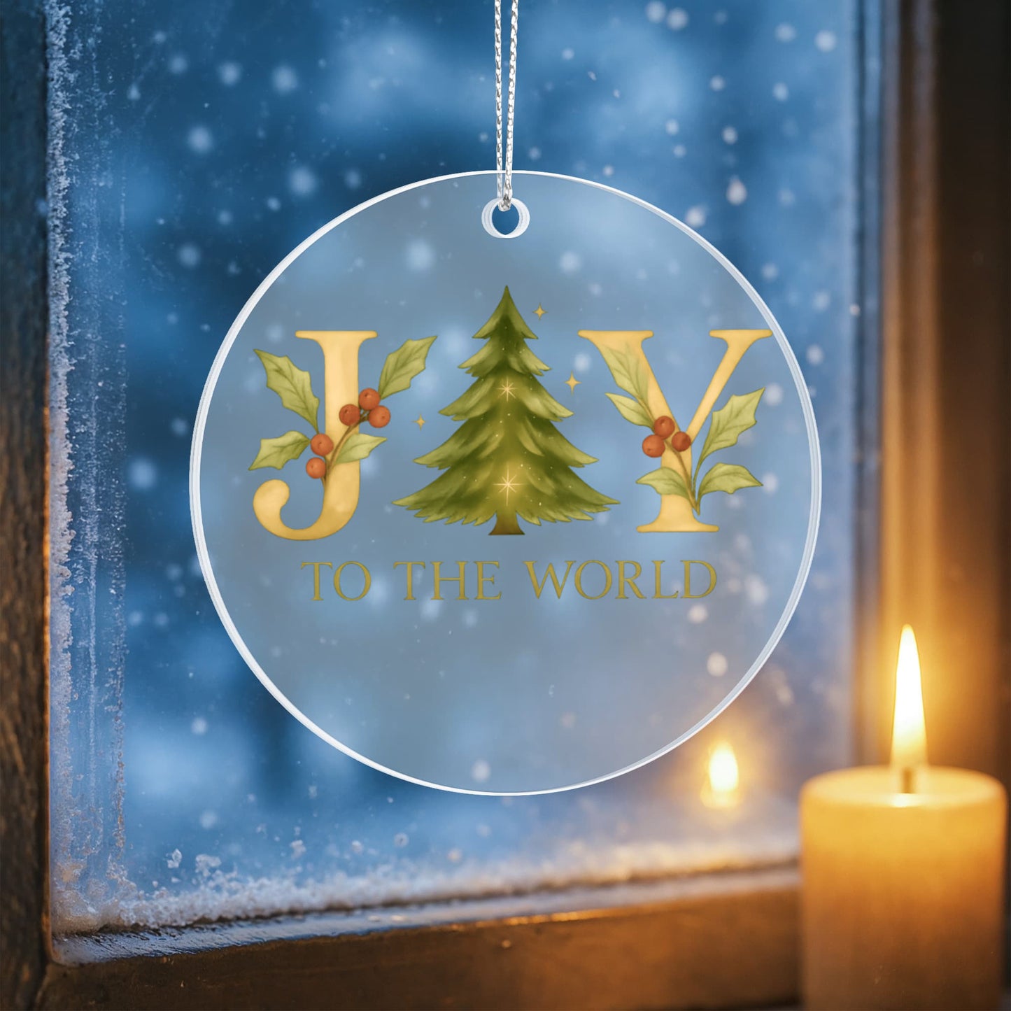Joy To the World - Christian Christmas Ornament