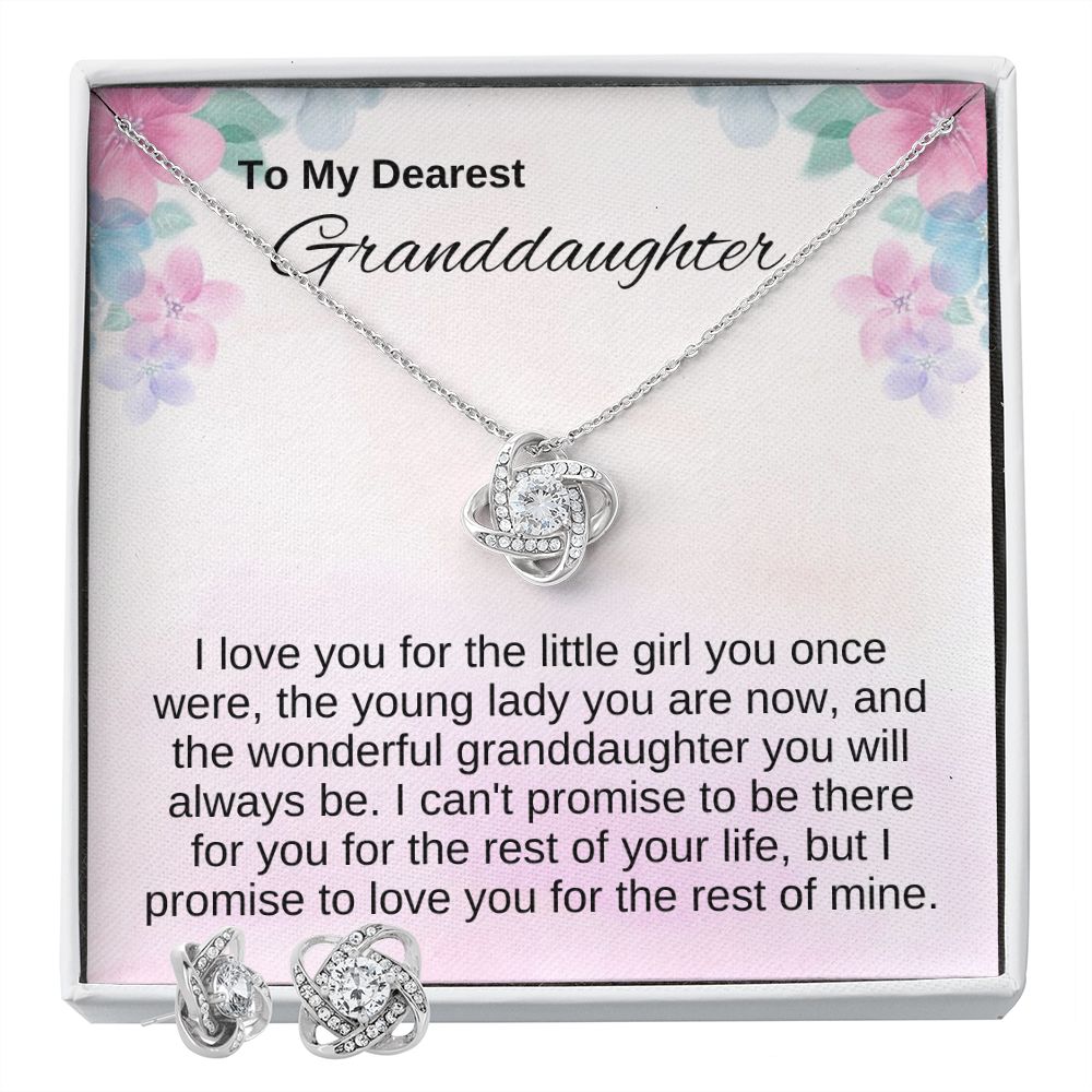 Granddaughter Gifts - Love Knot Necklace| I Love You For The Granddaughter You Will Always Be
