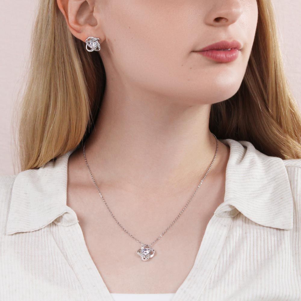 Granddaughter Gifts - Love Knot Necklace| I Love You For The Granddaughter You Will Always Be