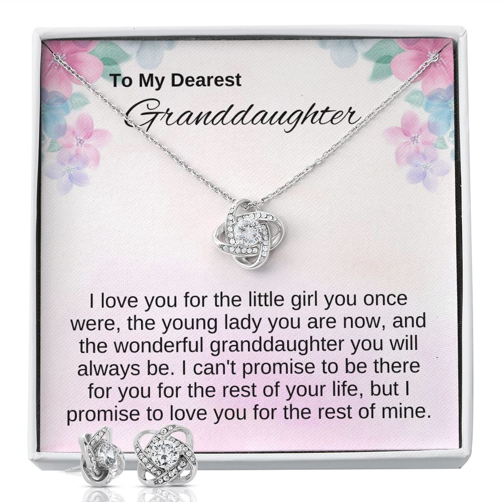 Granddaughter Gifts - Love Knot Necklace| I Love You For The Granddaughter You Will Always Be