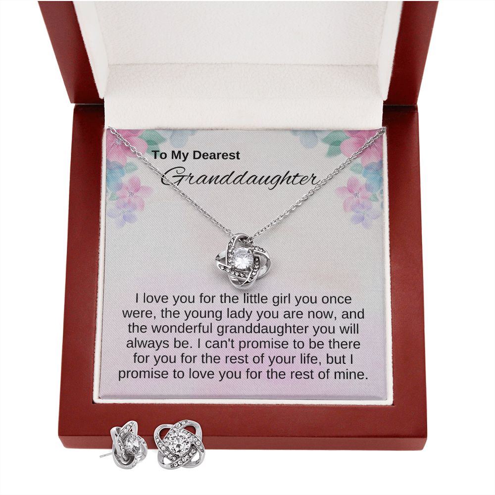 Granddaughter Gifts - Love Knot Necklace| I Love You For The Granddaughter You Will Always Be