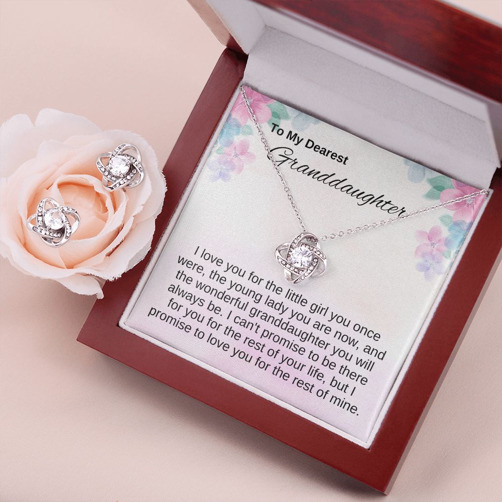 Granddaughter Gifts - Love Knot Necklace| I Love You For The Granddaughter You Will Always Be