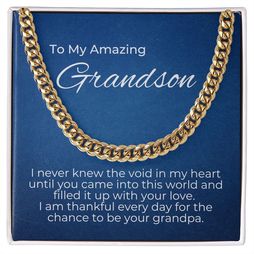 To Grandson- You Filled The Void In My Heart - From Grandpa