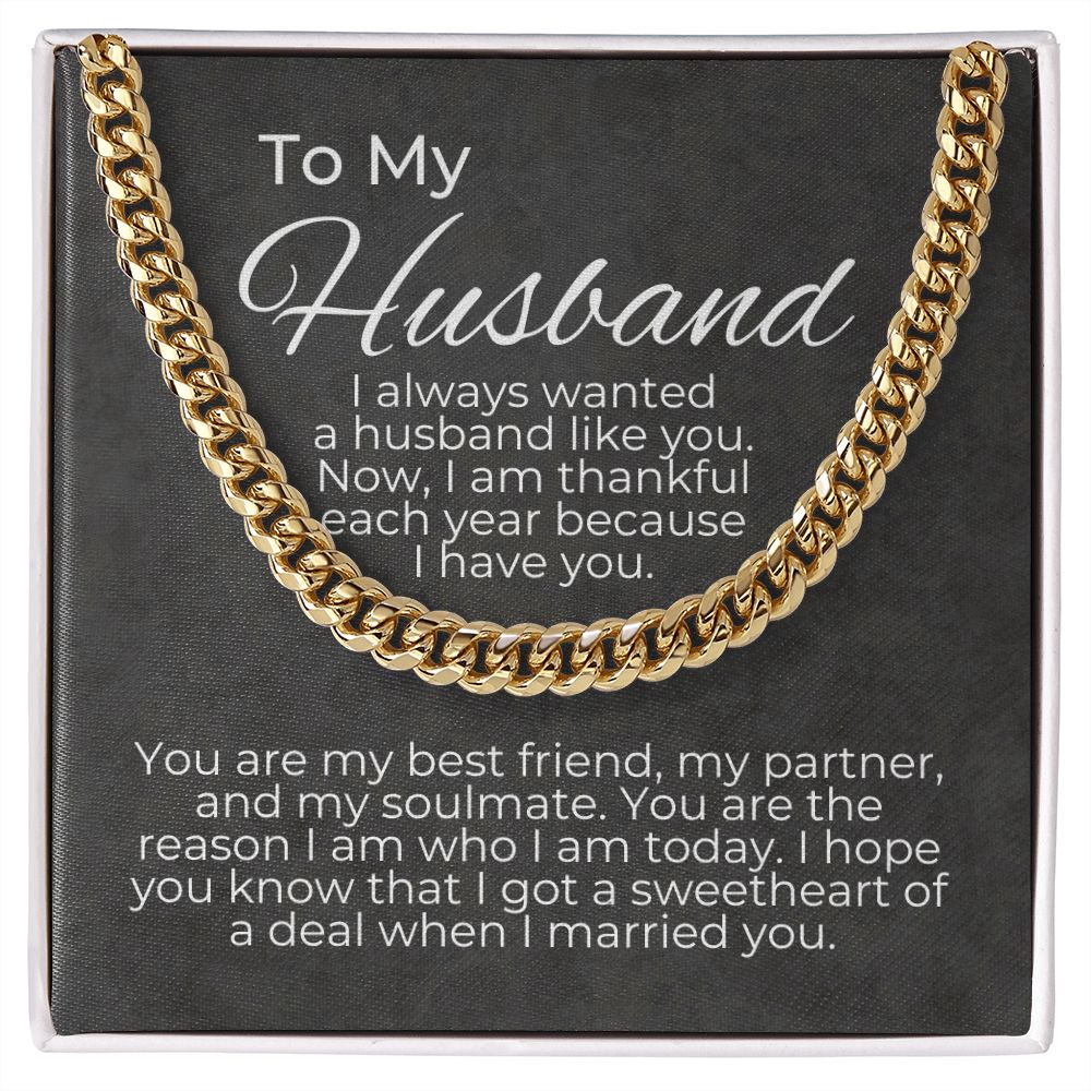 valentine's gifts for him, valentine's day gift for husband, message card jewelry, cuban link chain, gift for a husband on valentine's day, personalized valentine gifts for husband, fun valentine gifts for husband