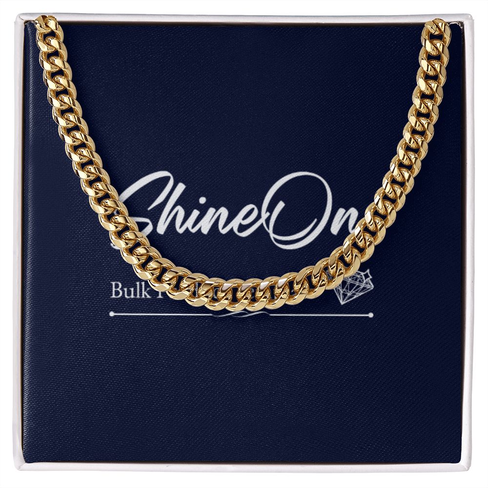 cuban chain link, message card jewelry, meaningful gift for son bonus son son in law