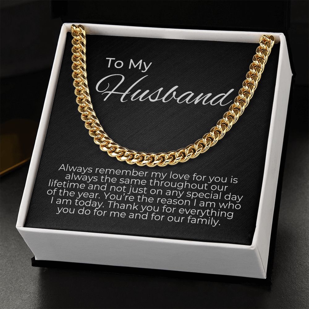 valentine's gifts for him, valentine's day gift for husband, message card jewelry, cuban link chain, gift for a husband on valentine's day, personalized valentine gifts for husband, fun valentine gifts for husband