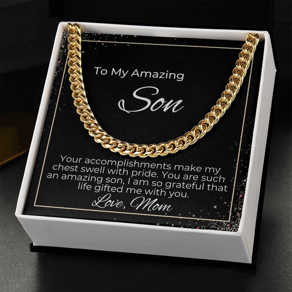 To Son - Your Accomplishments Makes My Chest Swell