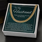 valentine's gifts for him, valentine's day gift for husband, message card jewelry, cuban link chain, gift for a husband on valentine's day, personalized valentine gifts for husband, fun valentine gifts for husband