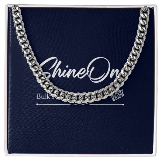 Valentine Gifts For Your Boyfriend Message Card Jewelry Cuban Link Chain For Men Meanignful Love Gifts